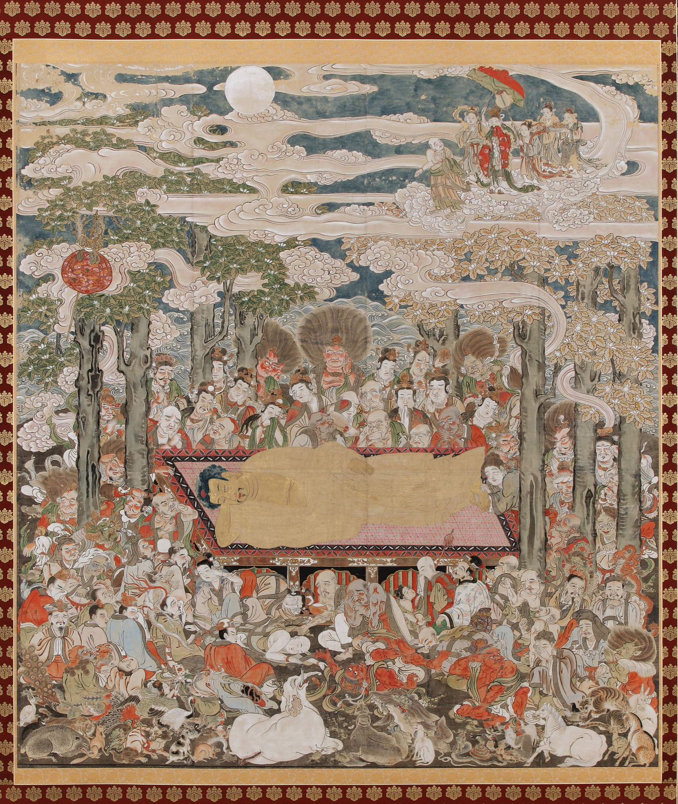 涅槃図 昌寿院 涅槃図 解説 | お寺の歴史 | 天龍山 昌寿院